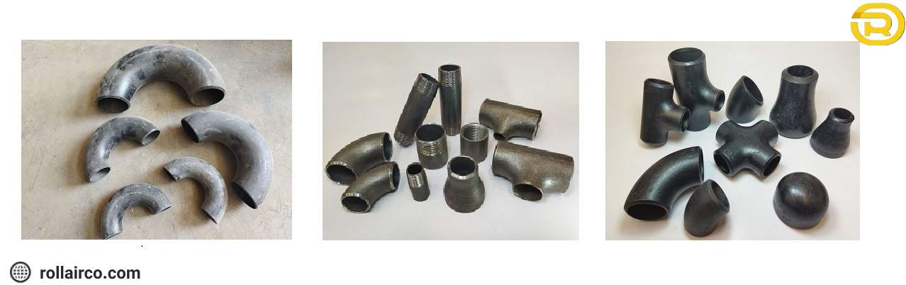 برخی از انواع اتصالات فولادی مورد استفاده در لولله کشی هوای فشرده  